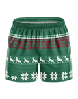 Evergreen Christmas Shorts - Green