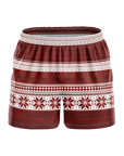 Santa's Classic Christmas Shorts - Red