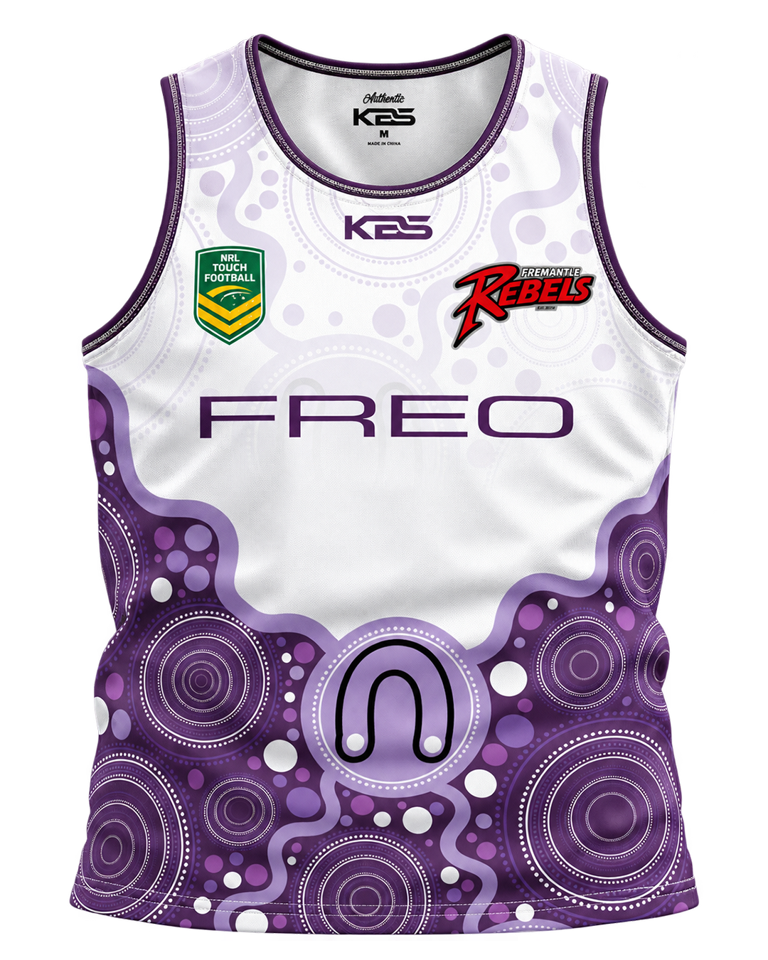Fremantle Touch Association - N-Line Singlet (White)